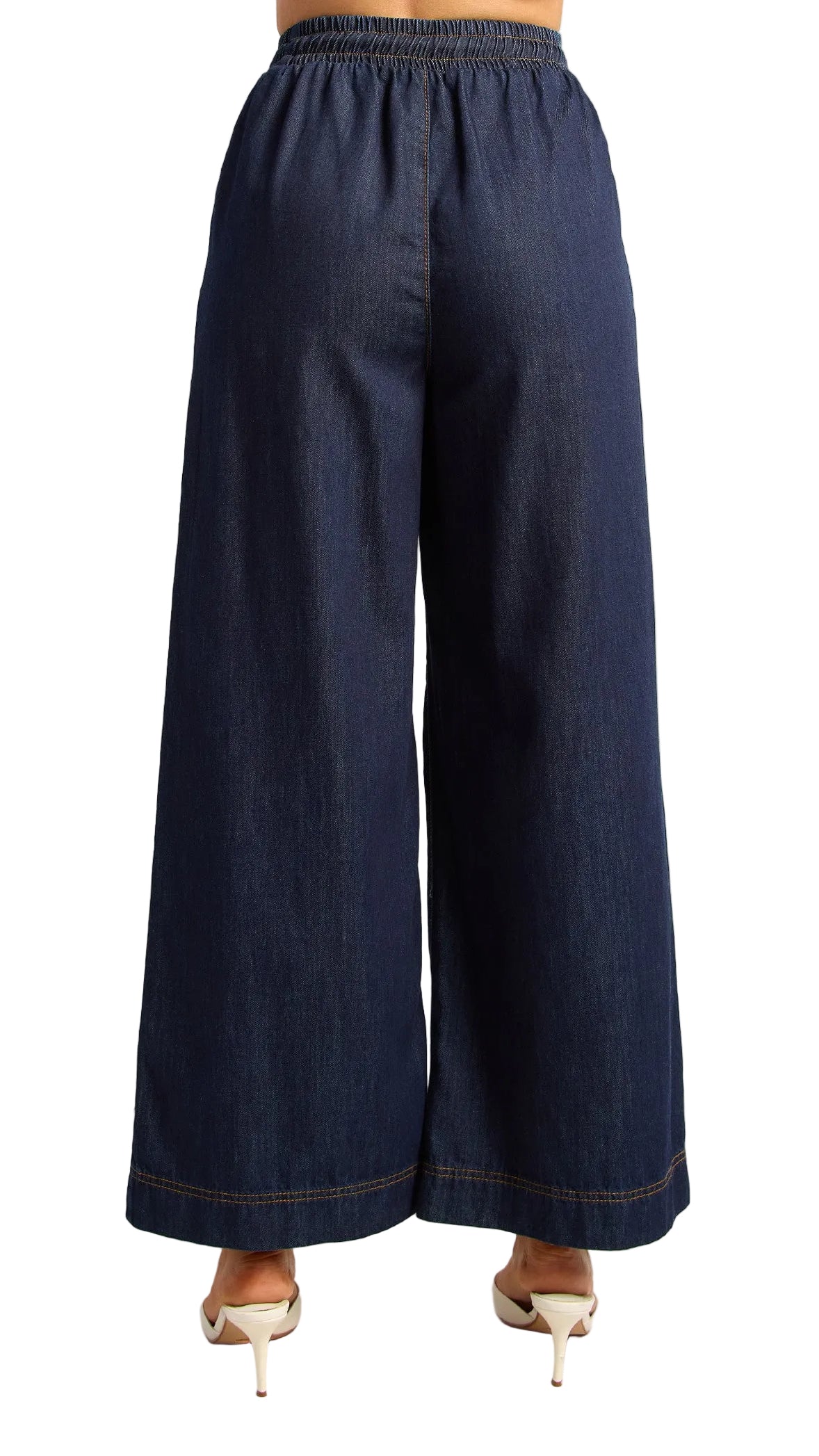 The Indigo Ease Chambray Pants