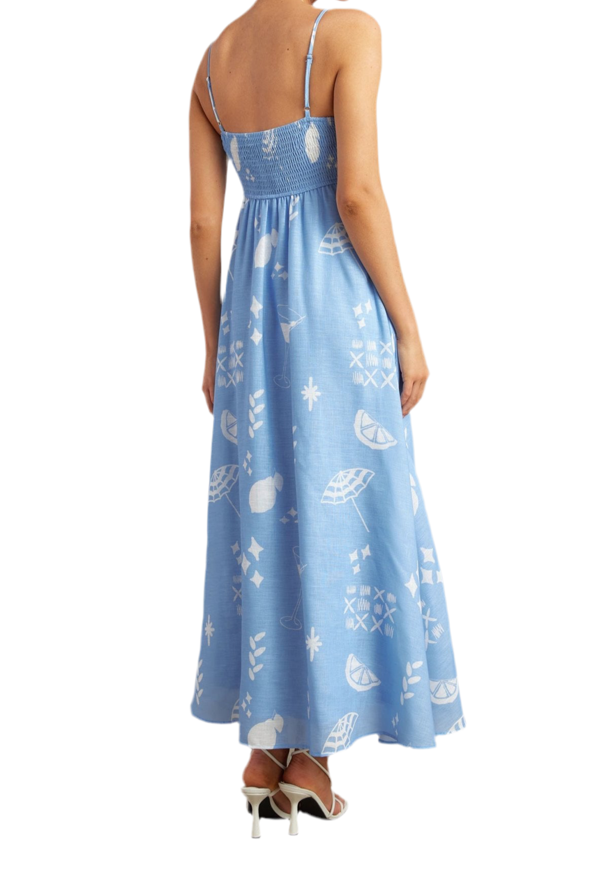 The Happy Hour Dress - Multi & Blue