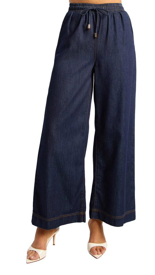 The Indigo Ease Chambray Pants