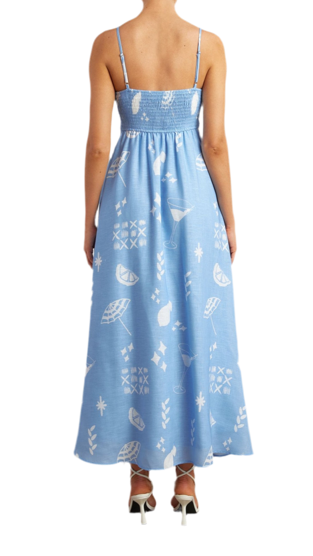 The Happy Hour Dress - Multi & Blue