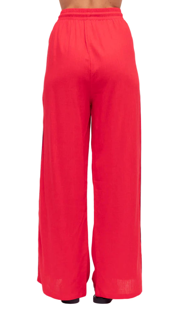 The Elite Stripe Pants - Scarlet Edition