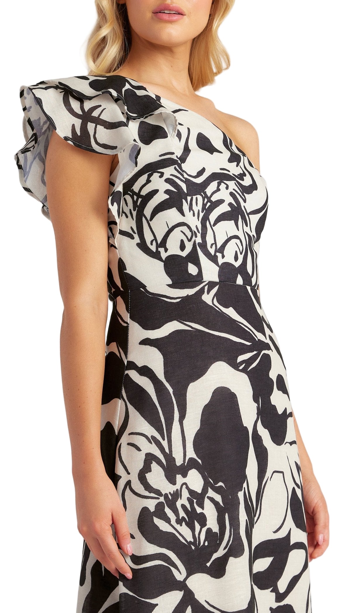The Noir Fleur Dress - Black