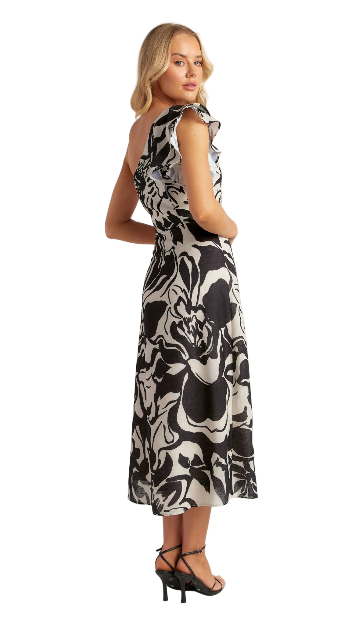 The Noir Fleur Dress - Black