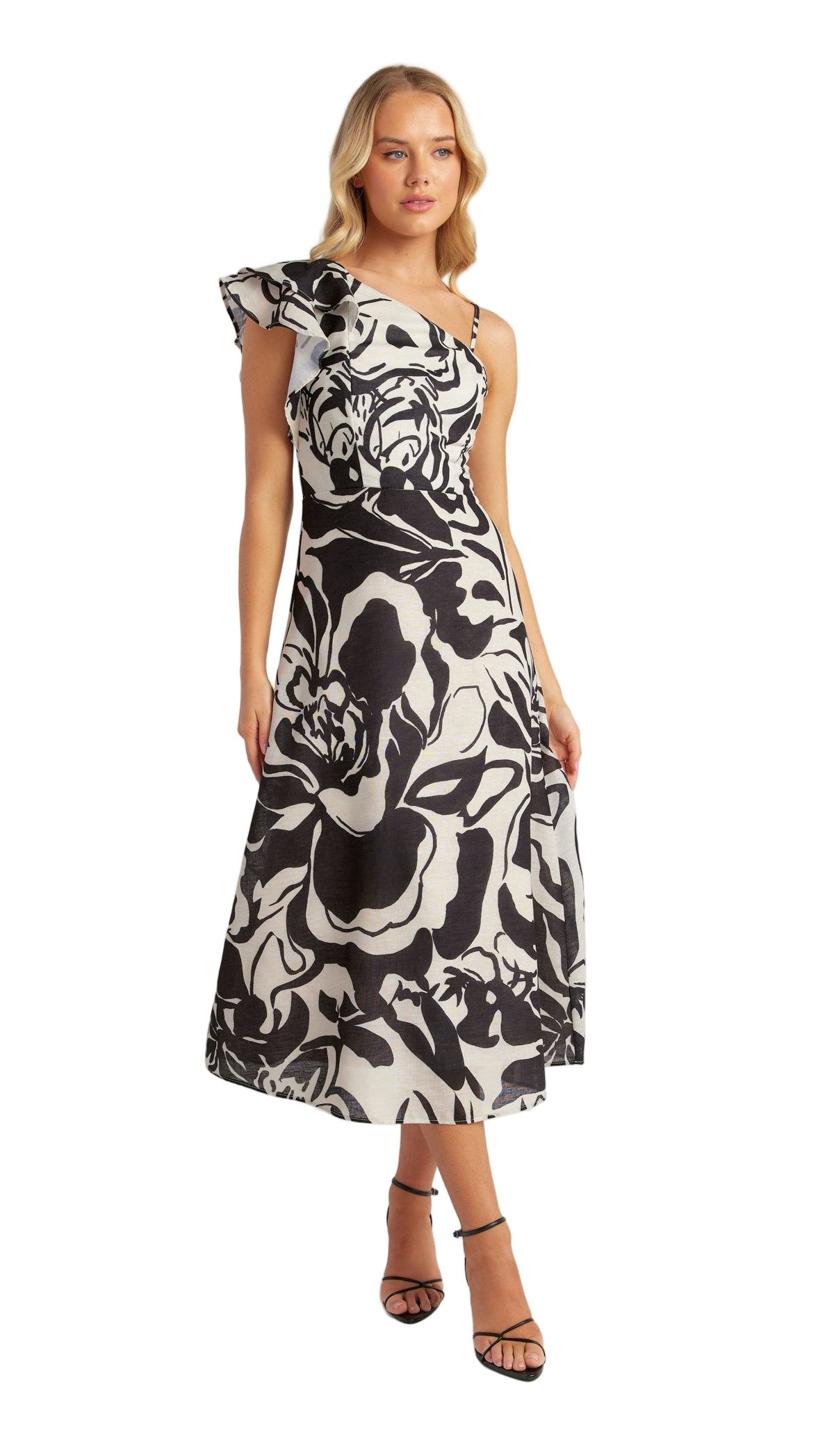 The Noir Fleur Dress - Black
