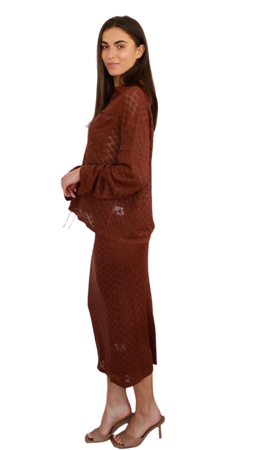The Marlowe Knit Set - Chocolate