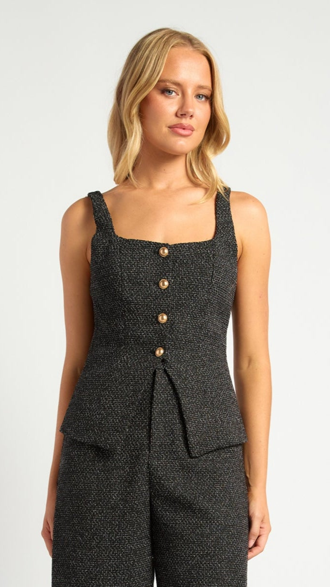The Margot Tweed Vest