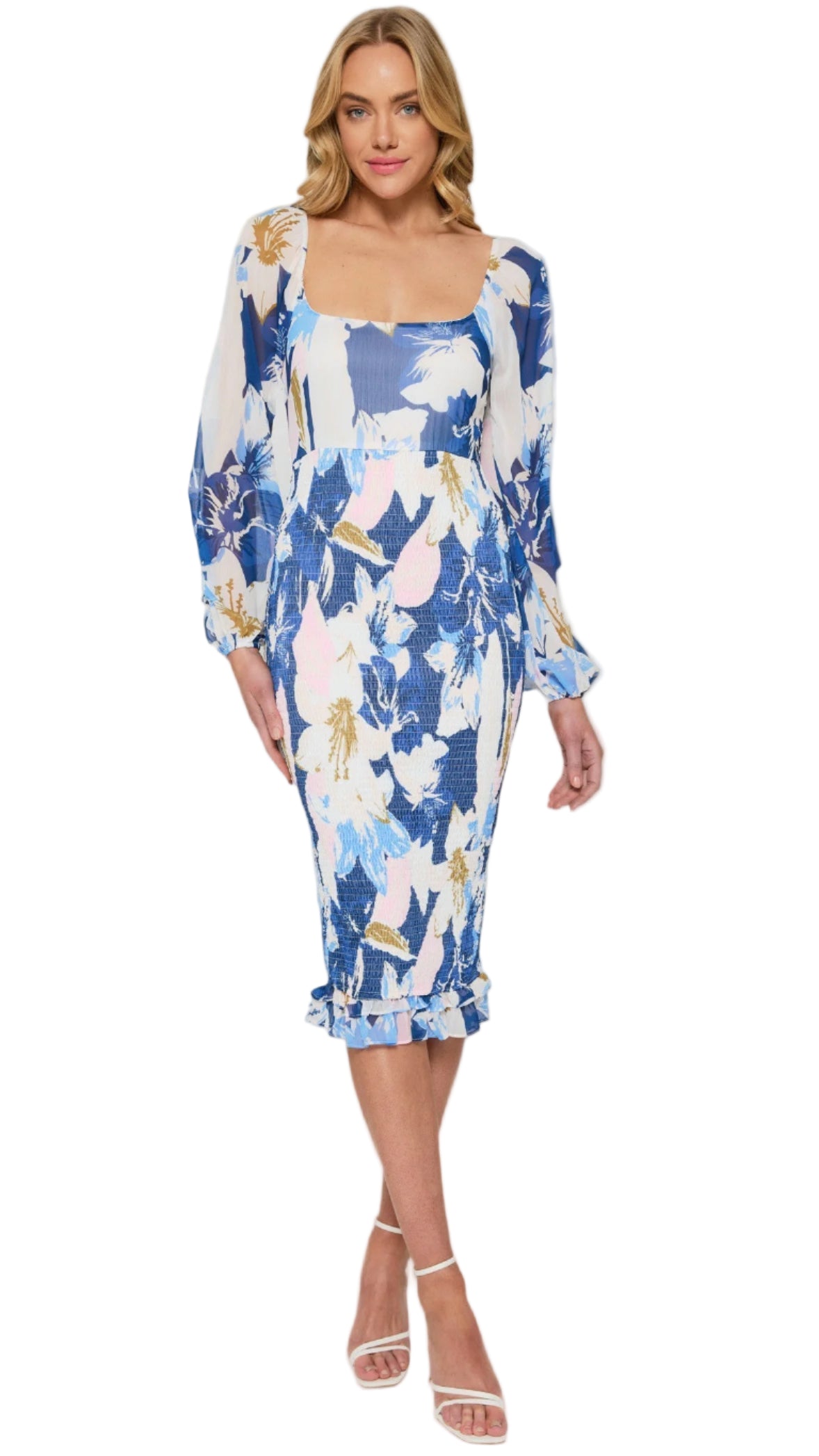 The Azure Bloom Dress