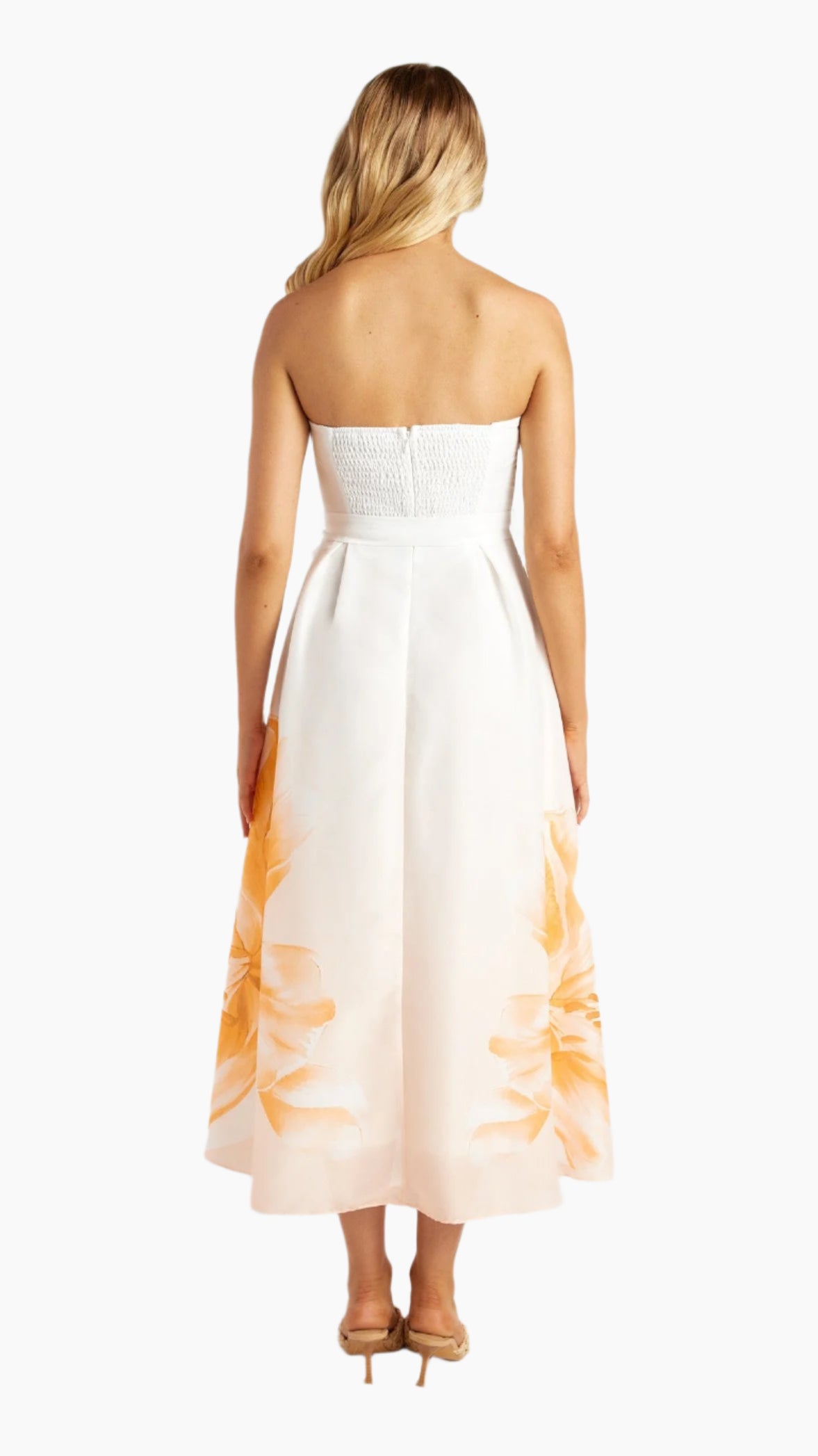 The Peachy Delight Midi Dress
