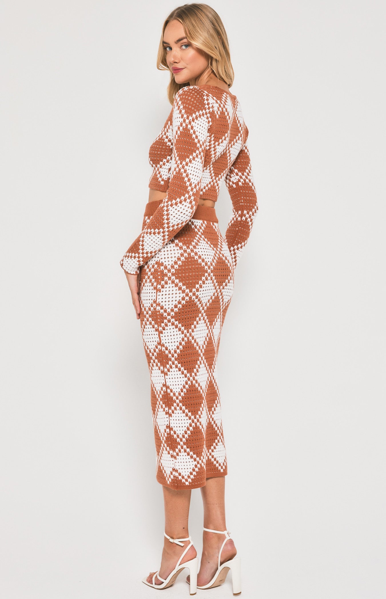 The Arlo Checkered Knit Set