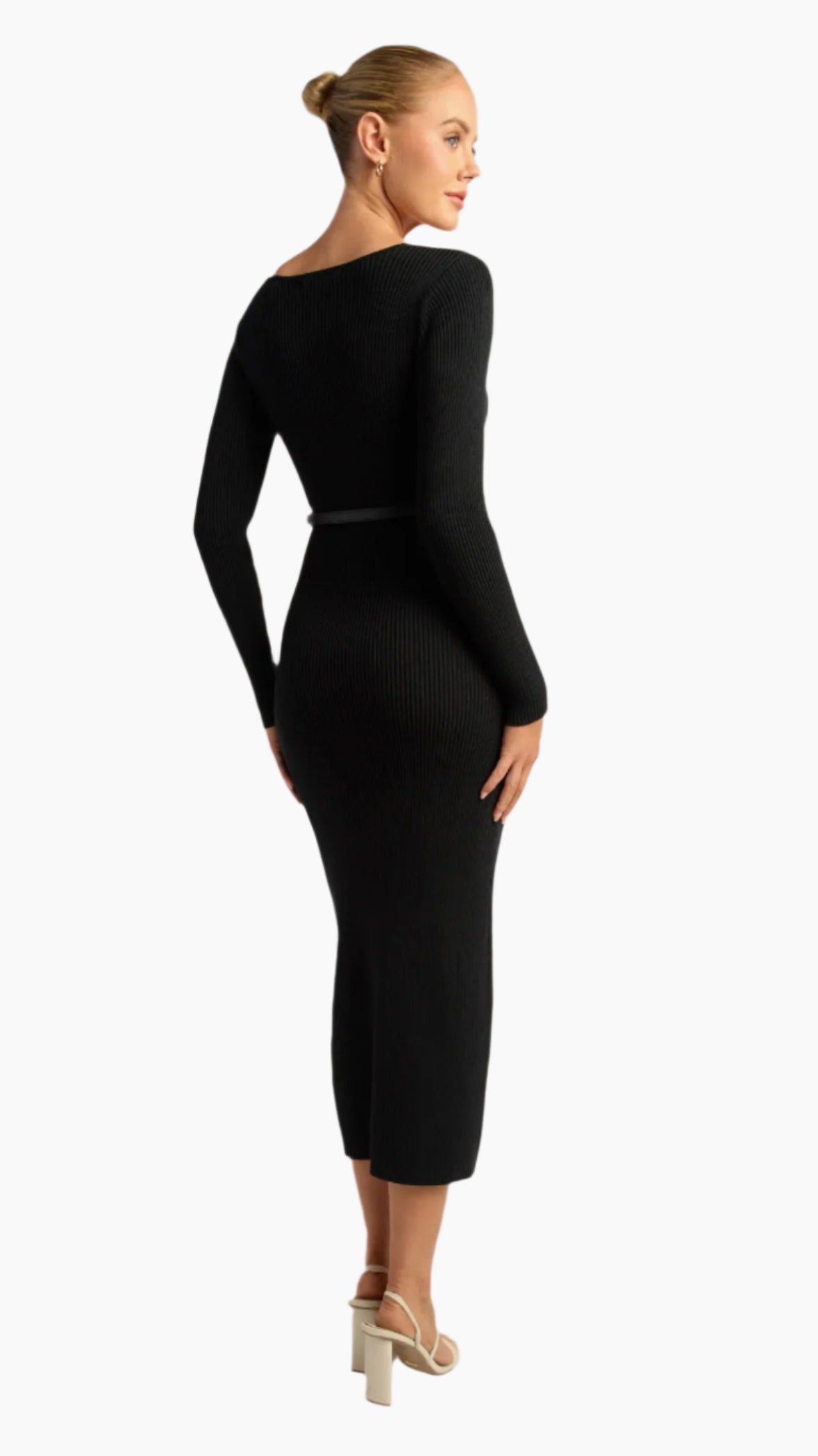 The Alexis Reign Knit Dress - Black