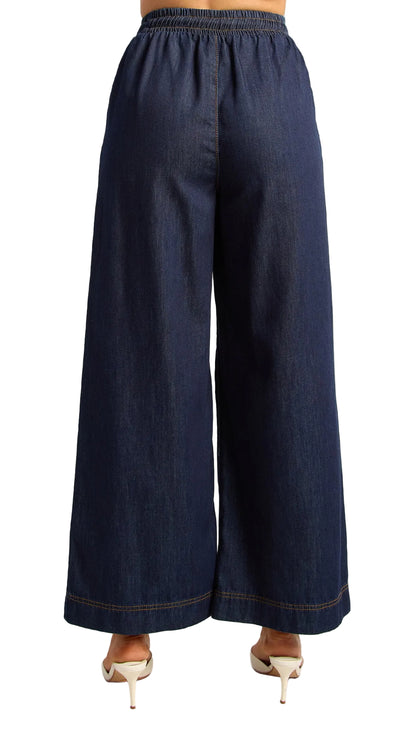 The Indigo Ease Chambray Pants