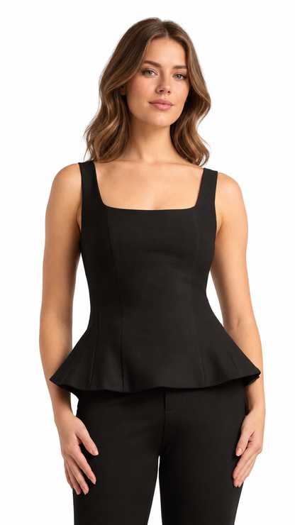 The Midnight Refrain Peplum Top