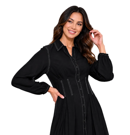 The Ellis Dress in Black