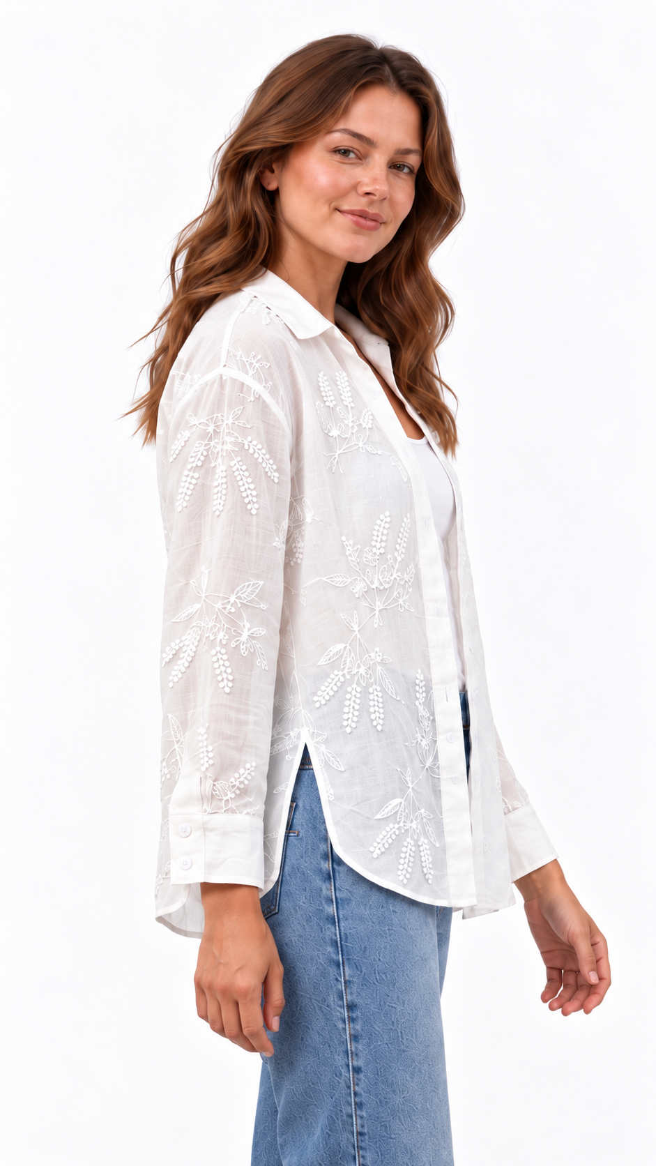 The Maisie Embroidered Cotton Blouse