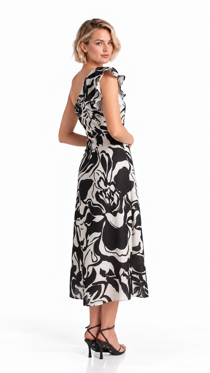 The Noir Fleur Dress