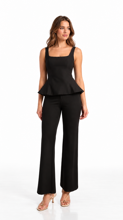 The Midnight Refrain Peplum Top