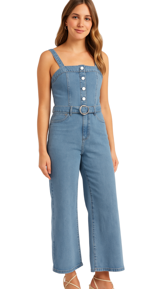 The Iconic Denim Jumpsuit