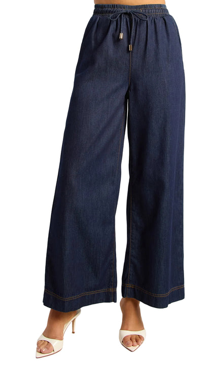 The Indigo Ease Chambray Pants