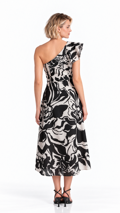 The Noir Fleur Dress