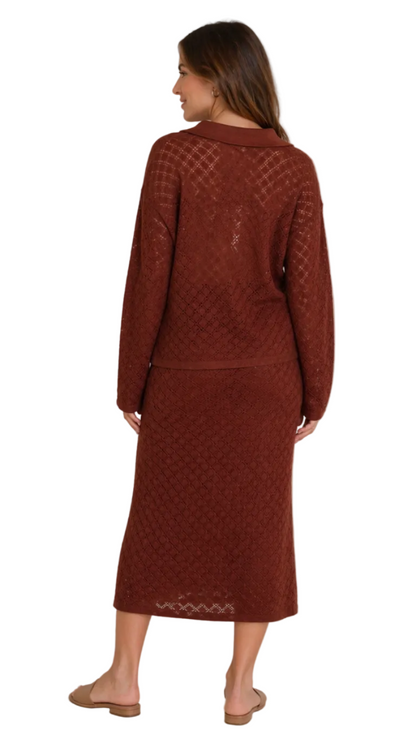 The Marlowe Knit Set - Beige, Chocolate & Black