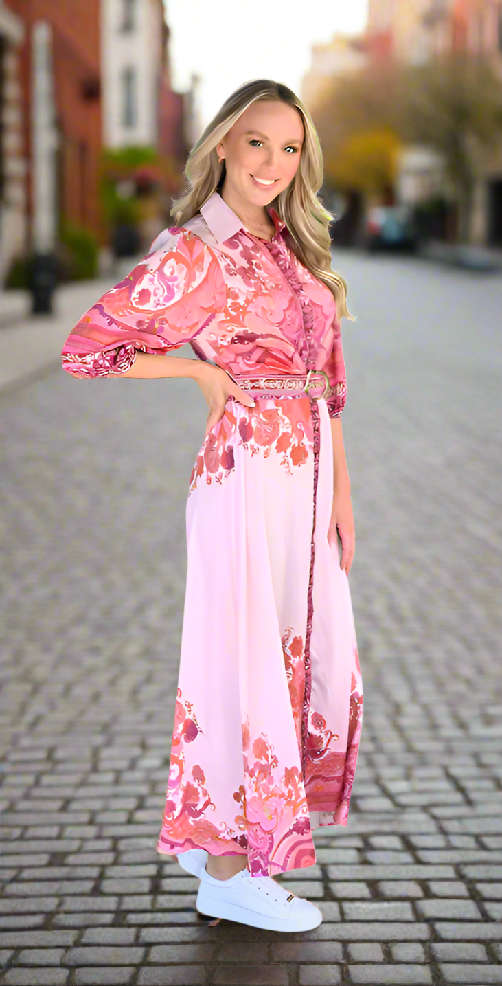 The Blush Reverie Midi Dress