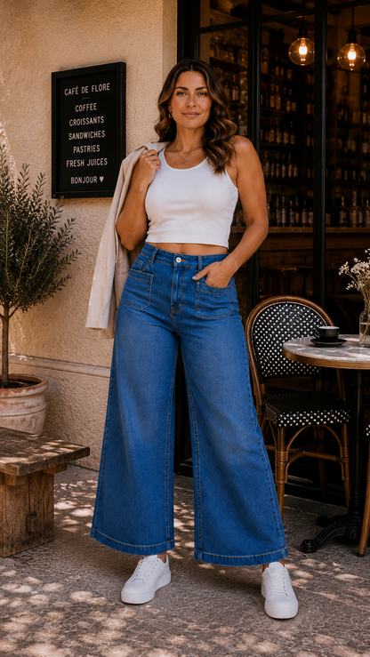 The Skyline Wide-Leg Jeans