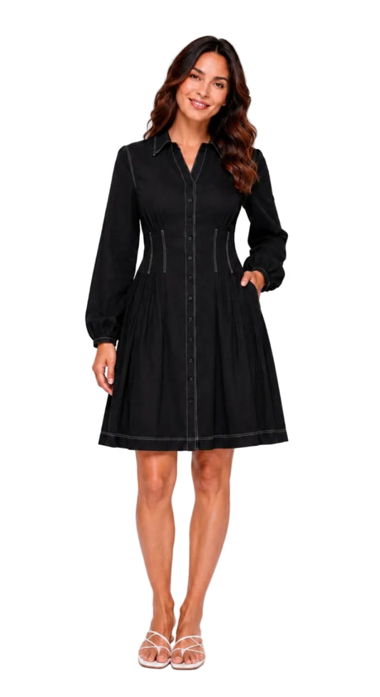 The Ellis Dress in Black