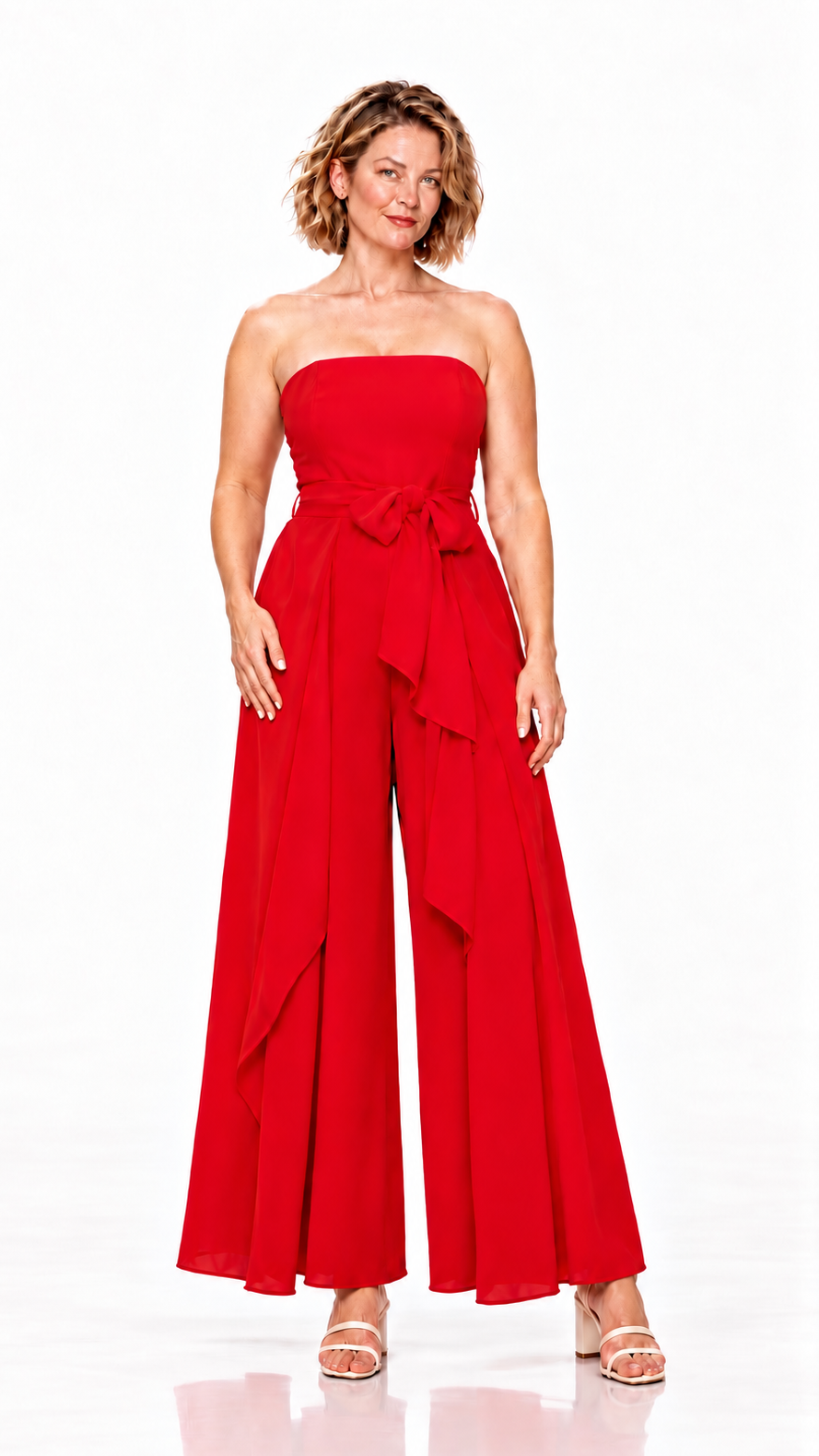The Scarlet Tie Jumpsuit