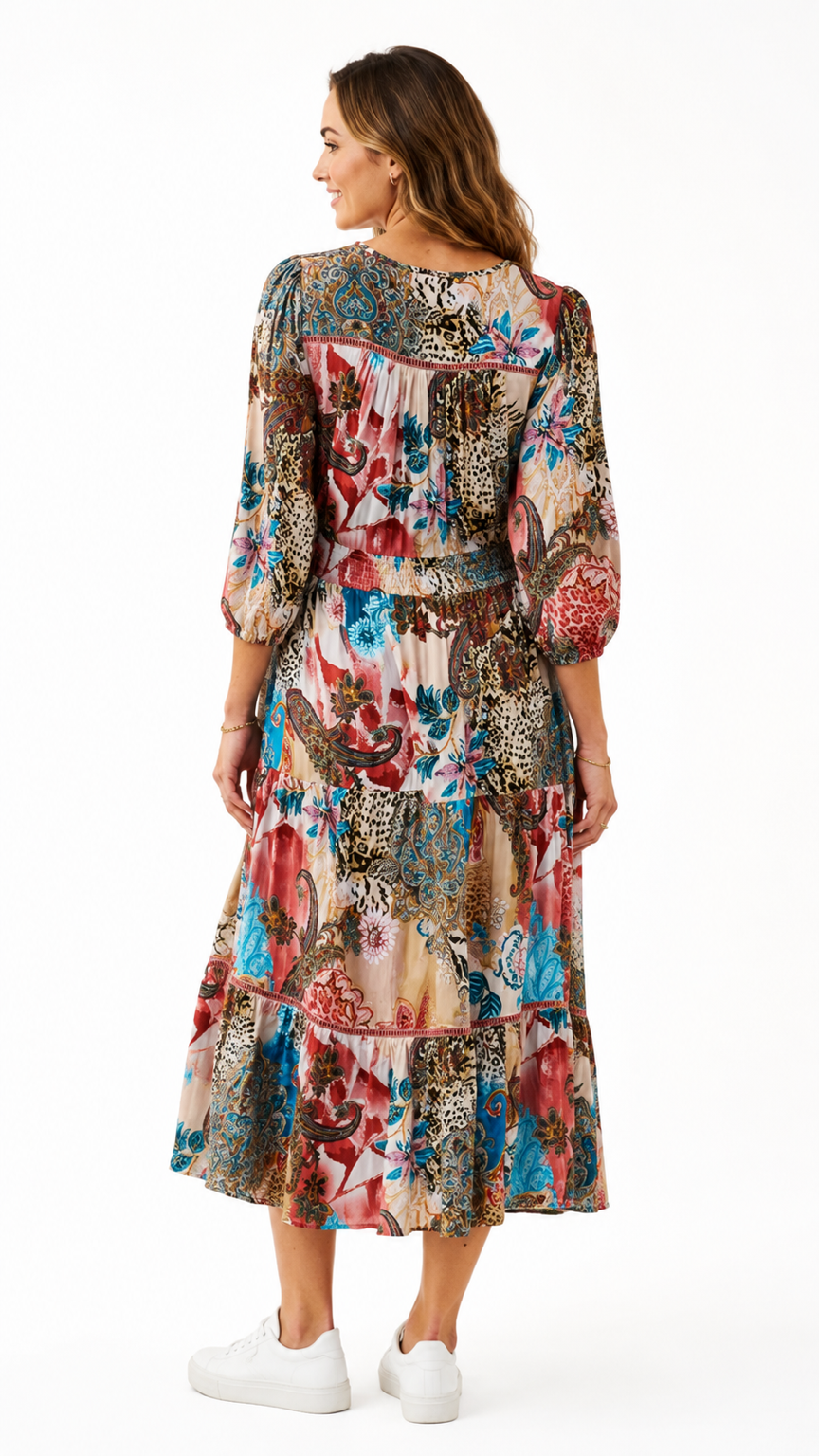 The Garden Within Shirred Dress