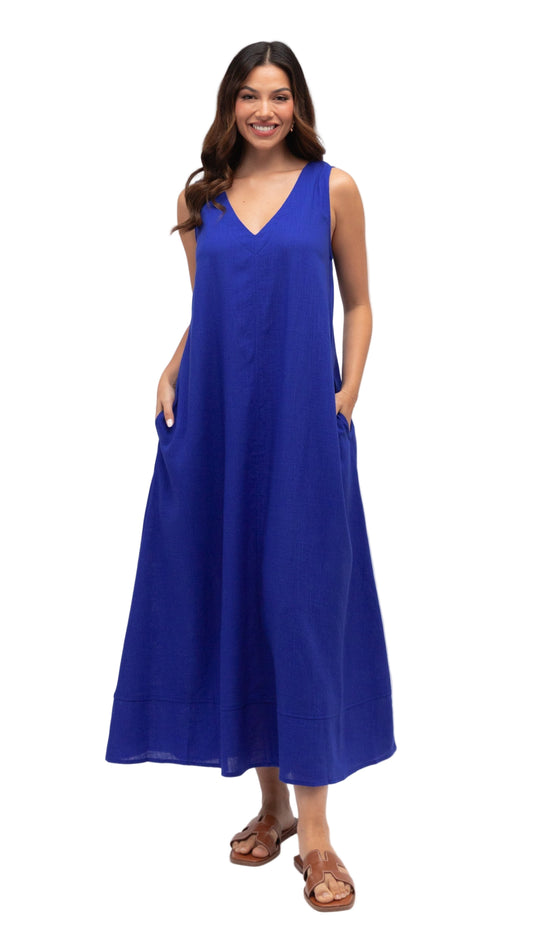 The Cobalt Calm Dress