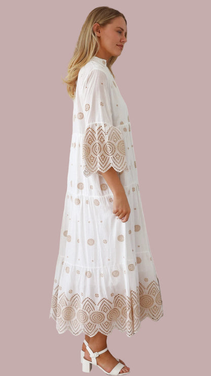 The Golden Solace Grace Dress