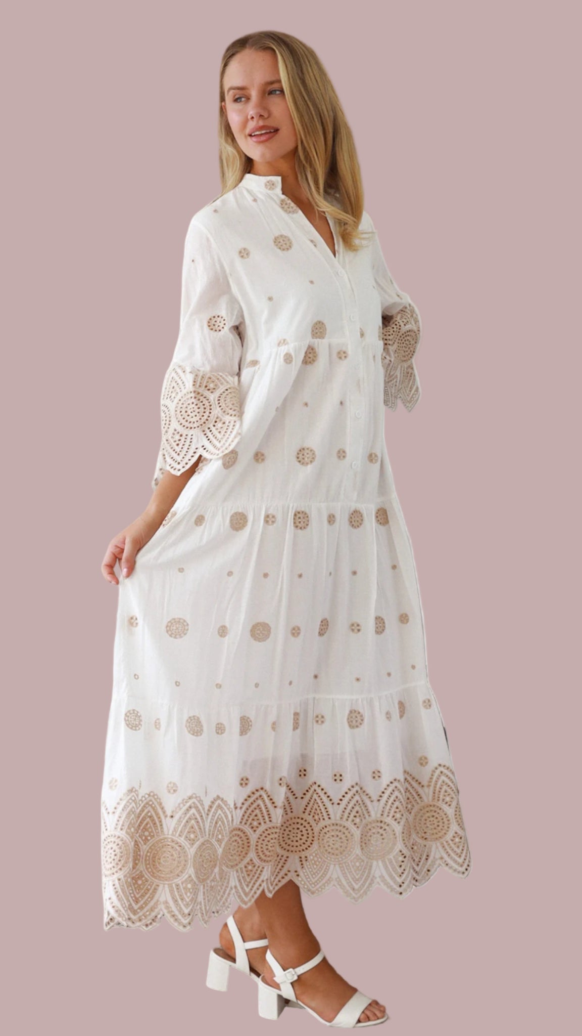 The Golden Solace Grace Dress