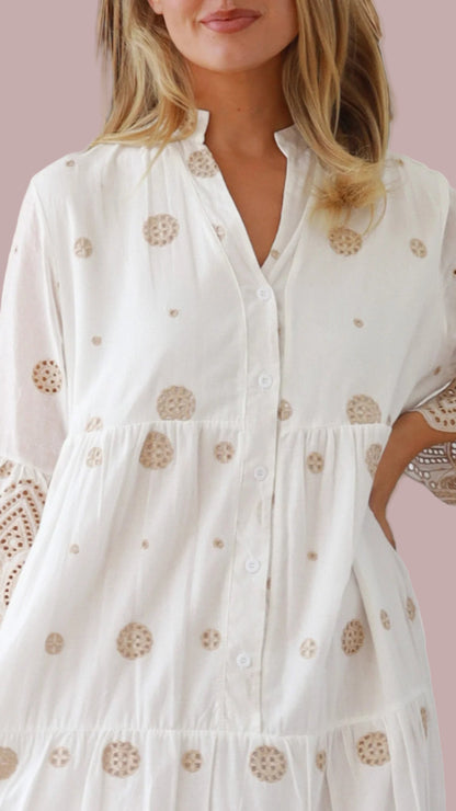 The Golden Solace Grace Dress