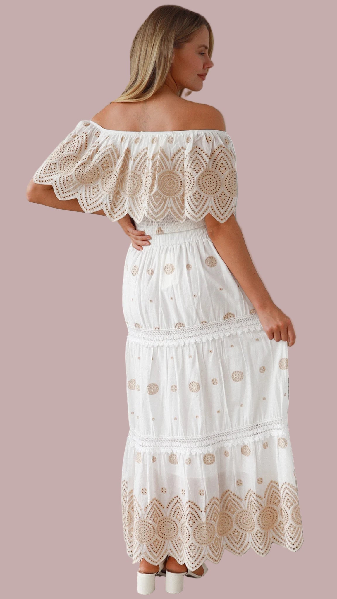 The Golden Solace Embroidered Set