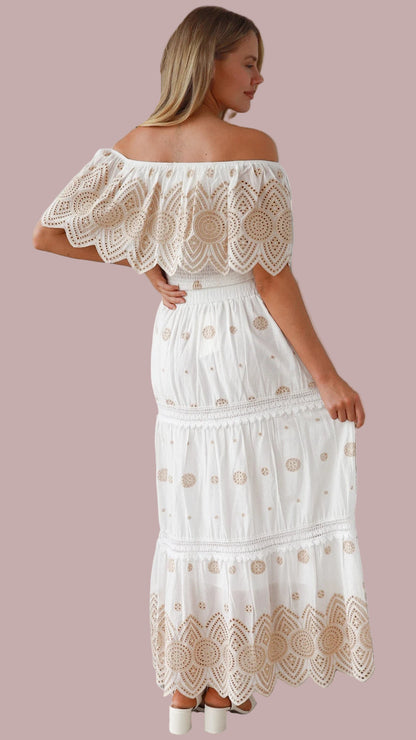 The Golden Solace Embroidered Set