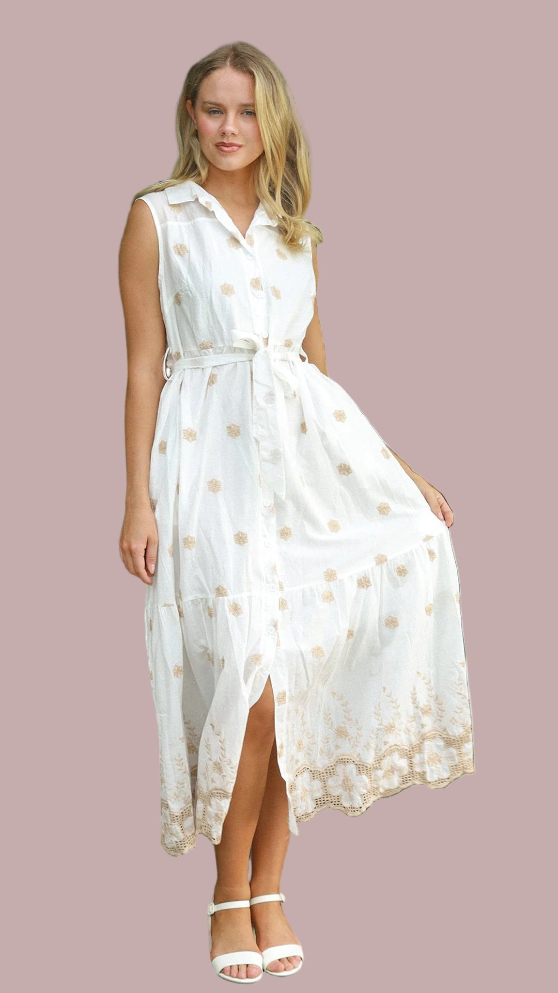 The Golden Solace Riviera Dress