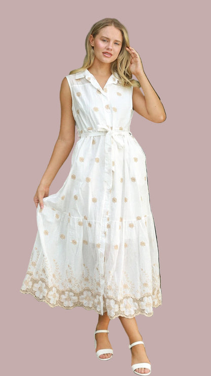 The Golden Solace Riviera Dress