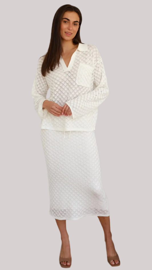 The Marlowe Knit Set - Cream