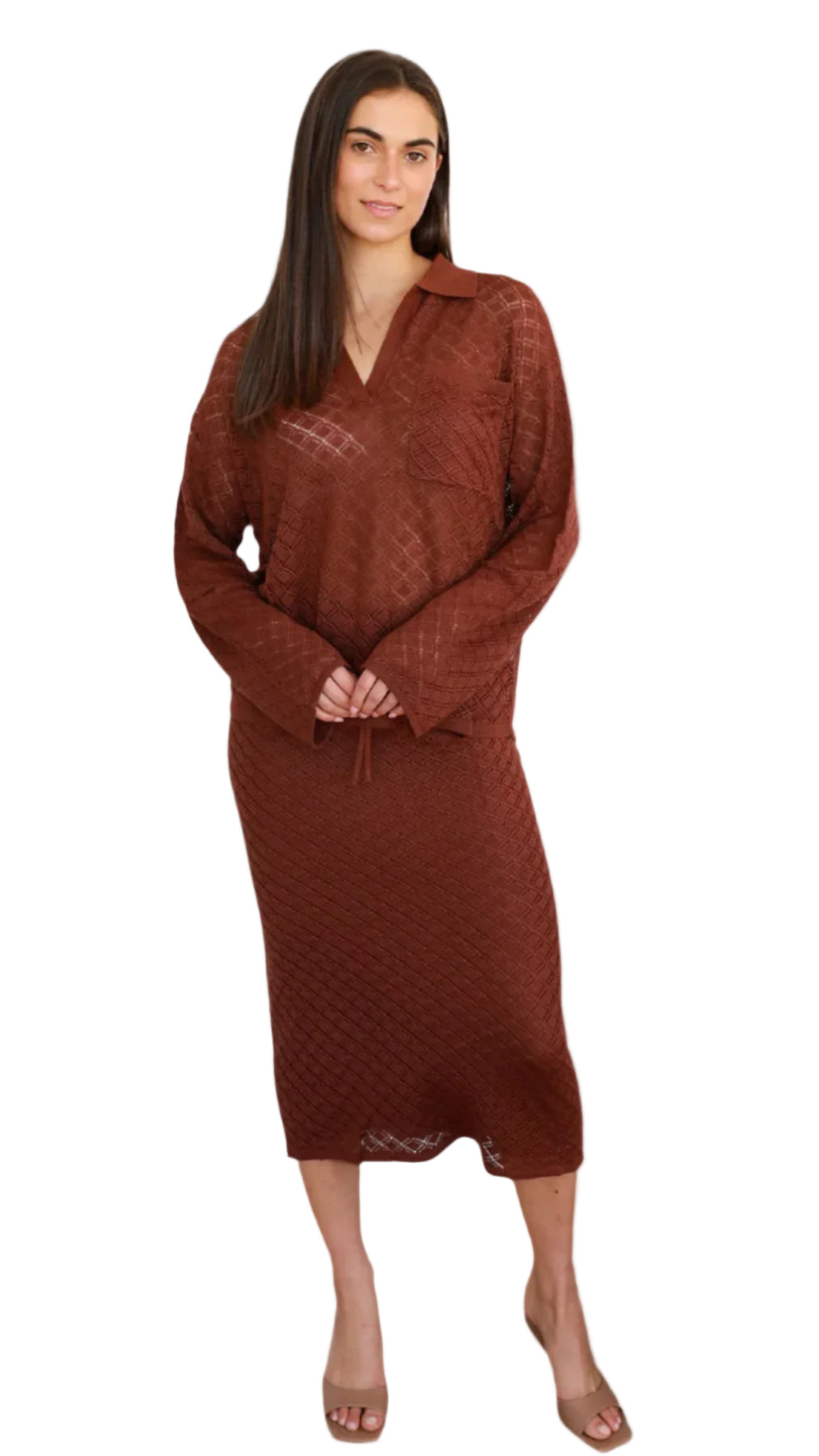 The Marlowe Knit Set - Chocolate
