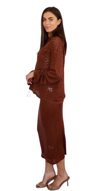 The Marlowe Knit Set - Chocolate