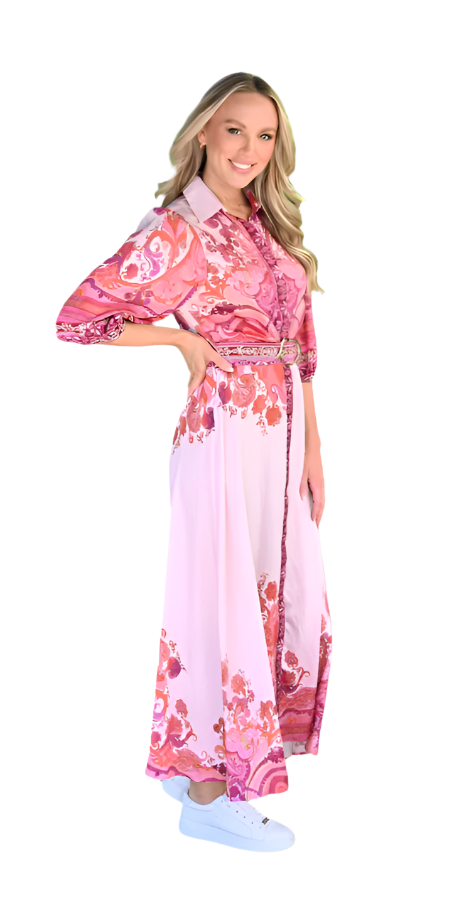 The Blush Reverie Midi Dress