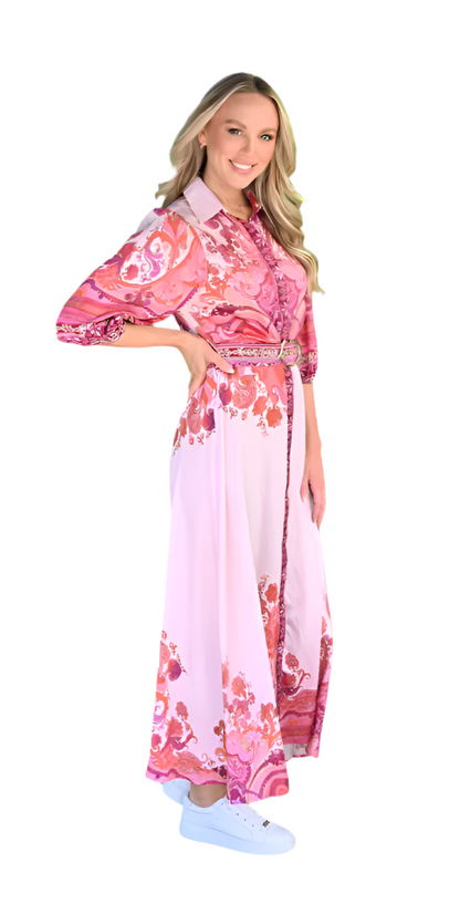 The Blush Reverie Midi Dress