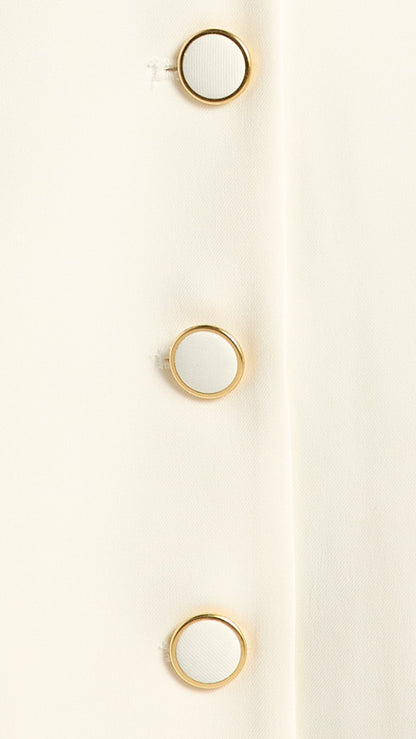 The Ivory Prelude - gold-rimmed ivory buttons
