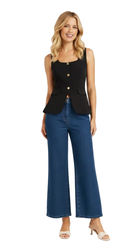 The Poised Buttoned Vest