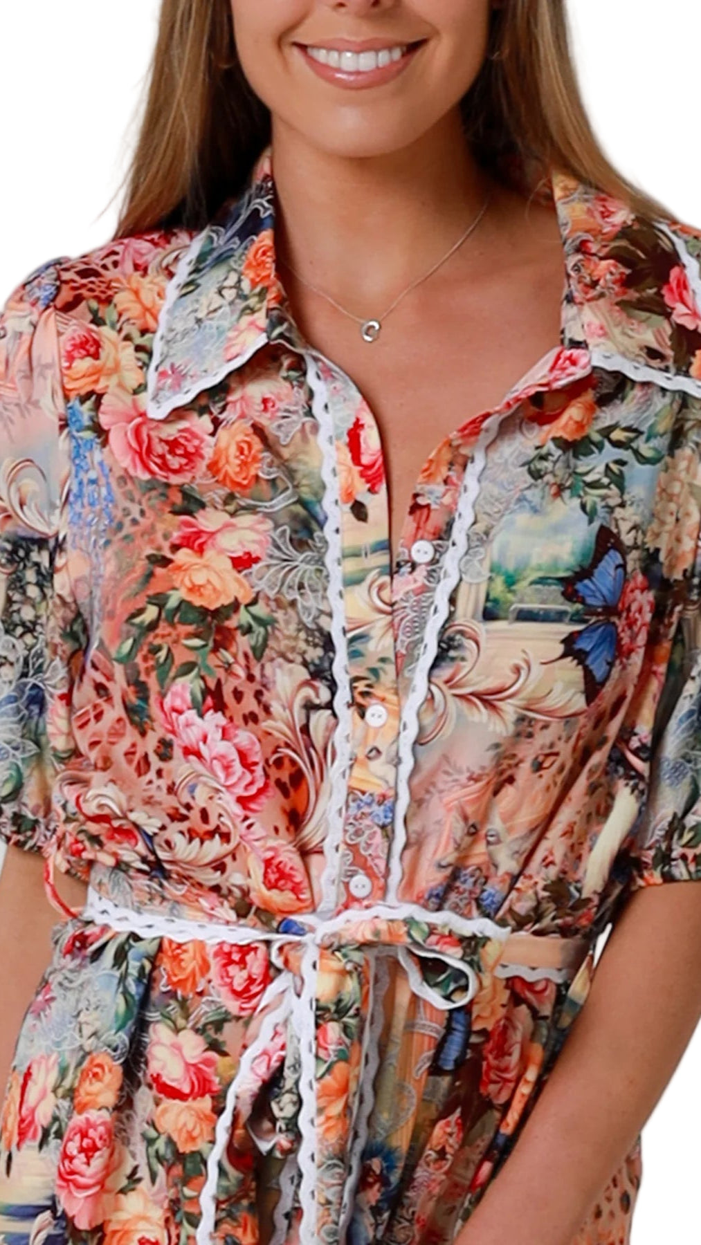 The Ulysses Bloom Shirt Midi