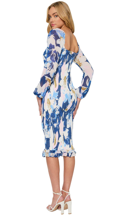 The Azure Bloom Dress
